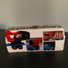 LEGO blå kranebil Legoland 654 i original eske og byggeinstruksjon lansert 1972/73 thumbnail