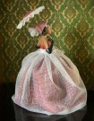 Uvanlig flott half doll rokokko dukke/ figur/ bordlampe - 1950/ 60 tallet thumbnail