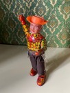 Mekanisk trekkopp blikkleke Cowboy med lasso Japan 1950/60-tallet thumbnail