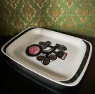 Elvira stort håndmalt serveringsfat Turi-design Turid G. Oliver FF Figgjo Norway 1970-tallet thumbnail