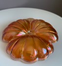  Skål i oransje luster/ tivioli glass - USA, 1950/60 tallet thumbnail