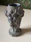 Art Deco liten vase i patinert formpresset metall i Jugend stil 1900-tallet thumbnail