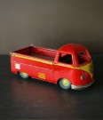 Volkswagen VW Single Cab bus A-20414 mekanisk varevogn i blikk lekebil - LAMO Leketøyfabrikk AS Stavanger Norge 1956 thumbnail