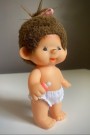 Monchhichi apefigur dukke i vinyl med tilhørende møbler - Sekiguchi 1970/ 80 tallet thumbnail
