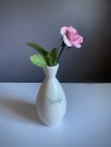 Nummerert vase med eksotisk motiv - KK Kråkerøy keramikk Halden Norge 1950/ 60 tallet thumbnail