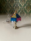 Lisa of Denmark dukkehus møbler tilbehør 1:18 - Tiffany bordlampe (5330) 1980 tallet thumbnail