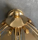 Lotus/tulipan/Hollywood vegglampe messing glass SEGO Armatur thumbnail