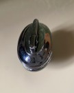 Ronson LOTUS bensin bordlighter i Art Deco design krom med svart emalje BRIT.PAT 621570 base England 1950-tallet thumbnail