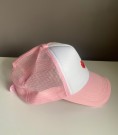 Rosa/ hvit trucker trailer retro caps,  one size - Oldshit-vintagetreasures  logo thumbnail