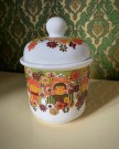 Folklore Turi-design sildekrukke med lokk - Turi Oliver FF Figgjo Flint Norway Norge 1970-tallet thumbnail