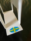 Serviettholder i hvitlakkert metall Dalahest Modell & Design Sweden Sverige thumbnail