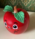 Happy Apple Roly-Poly rangle Rødt eple - Fisher Price Toys U.S.A. 1970 tallet thumbnail