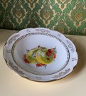 Fruktsett service dype dessertskåler fruktmotiv - Figgjo Flint Norway 1950/60 tallet thumbnail