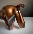 Stor dame/ kvinne bronsefarget keramikk aktfigur/ skulptur 1089 - Cortendorf Western Germany Tyskland 1950/ 60 tallet thumbnail