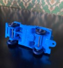 Tomte bil Jeep blå modellbil vinylplast No. 750/2 Åsmund Lærdal Stavanger Norway Norge 1962-1978 thumbnail