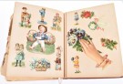 Antikk samlealbum med glansbilder 1889 thumbnail