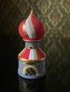 Russisk håndmalt juledekor/ ornament/ katetral/ suvenir i tre med oppheng  thumbnail