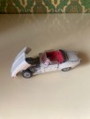 Hvit Jaguar E modellbil 1:43 TEKNO Denmark 1960-tallet thumbnail