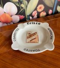 Reklame Frisco American Toasted Cigarettes askebeger skål i porslen PP Porsgrund Norge thumbnail