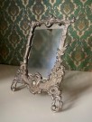 Bilderamme/ bordramme forgylt messingpatinert metall art nouveau rokokkostil  thumbnail