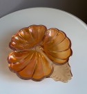  Skål i oransje luster/ tivioli glass - USA, 1950/60 tallet thumbnail