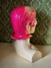 Pink Rosa Lady Lulu Mannequin hode torso utstillingsbyste dukke i kompositt plastmateriale  thumbnail