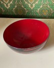 Saturn svart/ rød skål/ bolle emaljert metall - Grete Prytz Kittelsen Cathrineholm Norway Norge 1960 tallet thumbnail