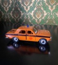 Volga scale model diecast politi modellbil 1:43 USSR Sovjet 1980-tallet thumbnail