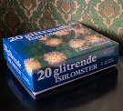 Glitrende isblomster juledekorasjon kitsch julelys juletrelys lyslenke Kenbo 1980/90-tallet thumbnail