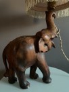 Kitschy elefant bordlampe i tre med skjerm - Redesign OldshitVT thumbnail
