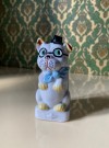 Bar utstyr kitsch cartoon vase/ holder hundefigur i malt steingods thumbnail