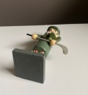 Vintage kitsch Nutcracker Golfer Nøtteknekker trefigur  thumbnail