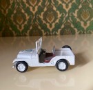 Militært kjøretøy hvit jeep modellbil 814 UNISEF logo Tekno Denmark 1960-tallet thumbnail