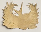 Stort antikk glansbilde svale/ fuglemotiv 1900-tallet thumbnail