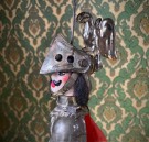 Håndlaget marionette ridder dukke - Sicilia Italia thumbnail