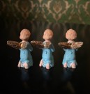 Julekalender figurer engler juleornament Hong Kong 1970-tallet thumbnail