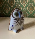 Håndmalt stor ugle keramikk H15 cm - KE Ken Edwards El Palomar Mexico 1960/ 70 tallet thumbnail
