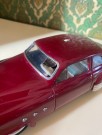 Schuco Patent Ingenico burgunder rød batteridrevet modellbil med henger 5311/ 5330 Tyskland Germany 1950-tallet thumbnail