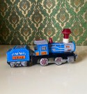Locomotive blått blikktog 570 ST-1 med friksjonsmotor i original eske MF 712 China 1960-tallet thumbnail