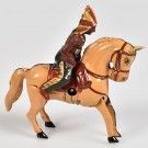 Hest og indianer, trekkoppleke i blikk - Tyskland, 1950/60 tallet thumbnail