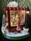 Santa`s toy shop juleby juledekor nissefar batteridrevet spilledåse  thumbnail