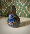 Håndmalt fugl høne figur i keramikk - KE Ken Edwards El Palomar Mexico 1960/ 70 tallet thumbnail