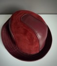 Vintage Bowler hatt i mykt skinn thumbnail