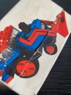 LEGO System blå traktor Legoland 604 i original eske og byggeinstruksjon lansert 1971 thumbnail