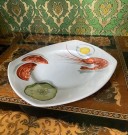 Skalldyrservice asjett tallerken Rolf Frøyland Figgjo Flint Norway 1960-tallet thumbnail