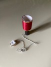 Lundby dukkehus møbler tilbehør 1:18 - Bordlampe med messingfot (6164) 1970 tallet thumbnail