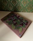 Stor terrakotta/ keramikk veggplett/ bilde kirsebær relieff motiv 916 Jie Gantofta Jie-Keramik Sweden 1970/ 80-tallet thumbnail
