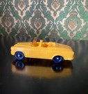 Tomte bil Peugeot 403 gul modellbil vinylplast No. 750/10 Åsmund Lærdal Stavanger Norway Norge 1962-1978 thumbnail