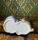 Hare kanin dyrefigur glasert steingods England thumbnail