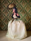 Half doll rokokko figur dukkelampe/ bordlampe 1950/ 60-tallet thumbnail